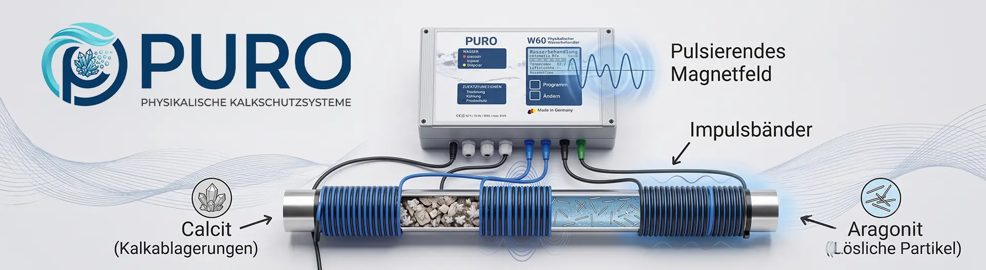 Entkalkungsanlage mit Salz vs. PURO Kalkschutz: Funktionsweise und Alternative ohne Ionenaustauscher